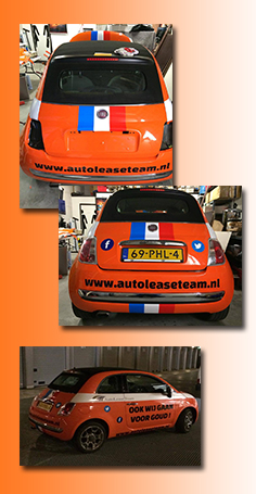 Flat 500 bestickering